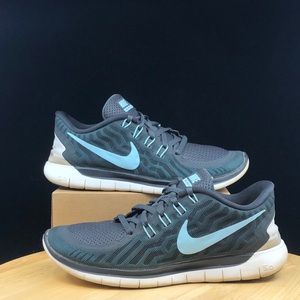 nike free 5.0 blue grey